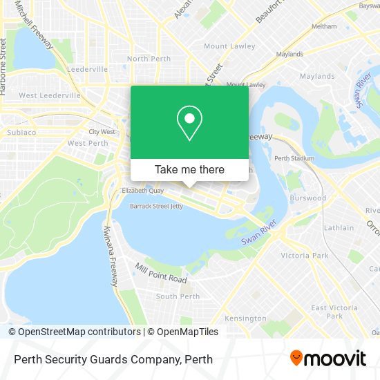 Perth Security Guards Company map