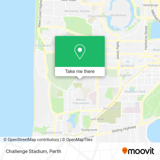 Challenge Stadium map