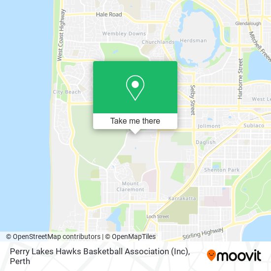 Perry Lakes Hawks Basketball Association (Inc) map