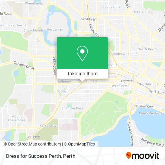 Dress for Success Perth map