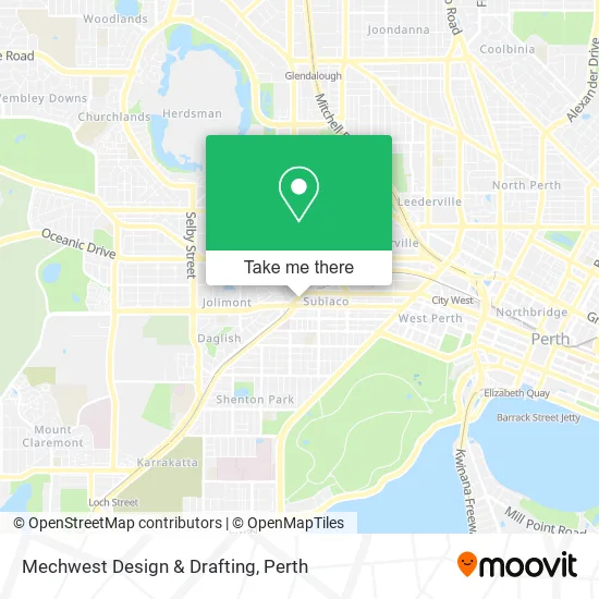 Mechwest Design & Drafting map