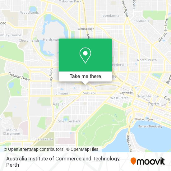 Mapa Australia Institute of Commerce and Technology