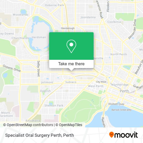 Specialist Oral Surgery Perth map
