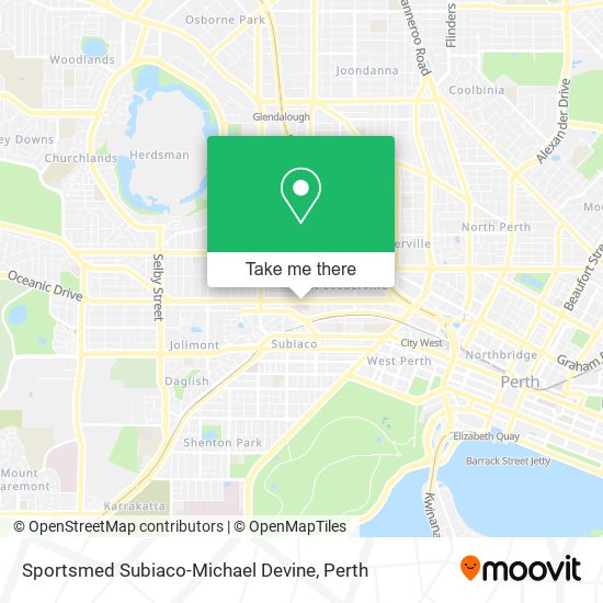 Sportsmed Subiaco-Michael Devine map