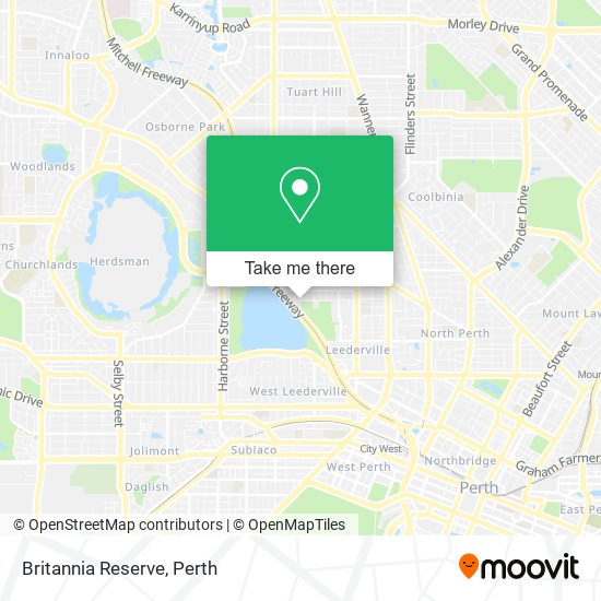 Britannia Reserve map