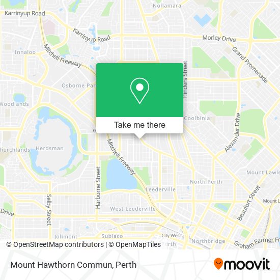 Mount Hawthorn Commun map