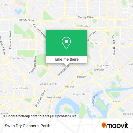 Mapa Swan Dry Cleaners