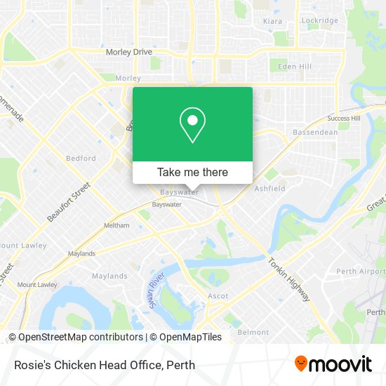 Rosie's Chicken Head Office map