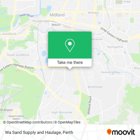 Wa Sand Supply and Haulage map