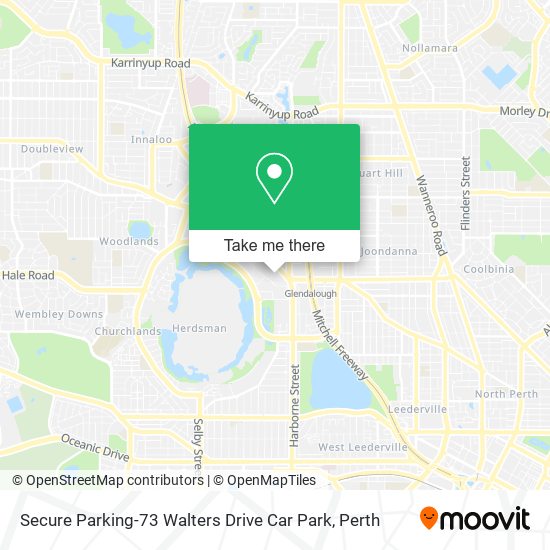 Secure Parking-73 Walters Drive Car Park map