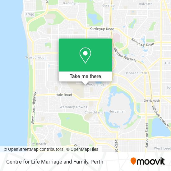 Centre for Life Marriage and Family map