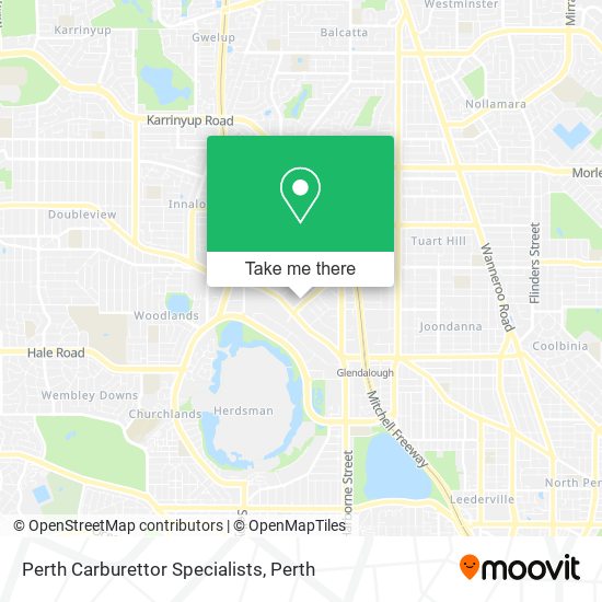 Mapa Perth Carburettor Specialists