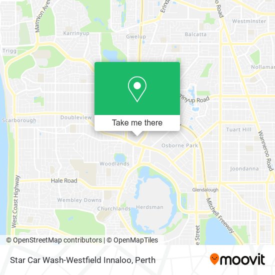 Star Car Wash-Westfield Innaloo map