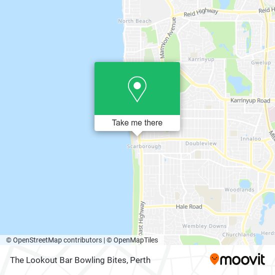 The Lookout Bar Bowling Bites map