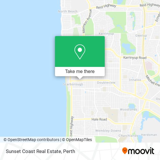 Mapa Sunset Coast Real Estate