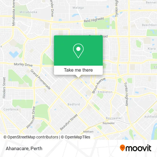 Ahanacare map