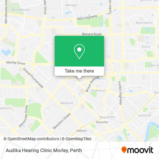 Mapa Audika Hearing Clinic Morley