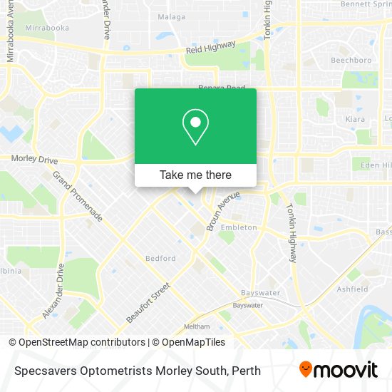 Specsavers Optometrists Morley South map