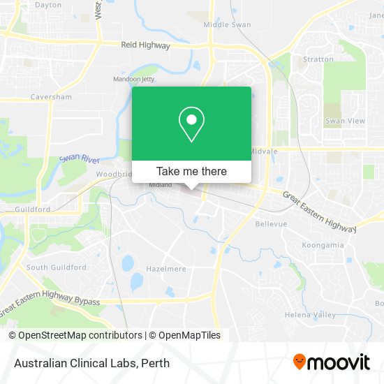 Australian Clinical Labs map