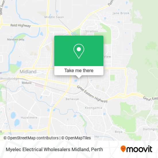 Mapa Myelec Electrical Wholesalers Midland