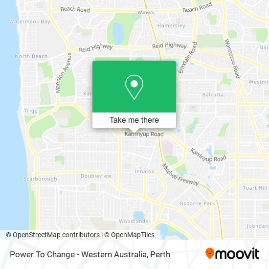 Power To Change - Western Australia map