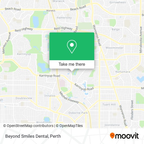 Beyond Smiles Dental map