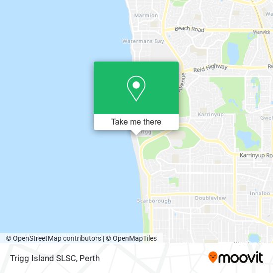 Trigg Island SLSC map