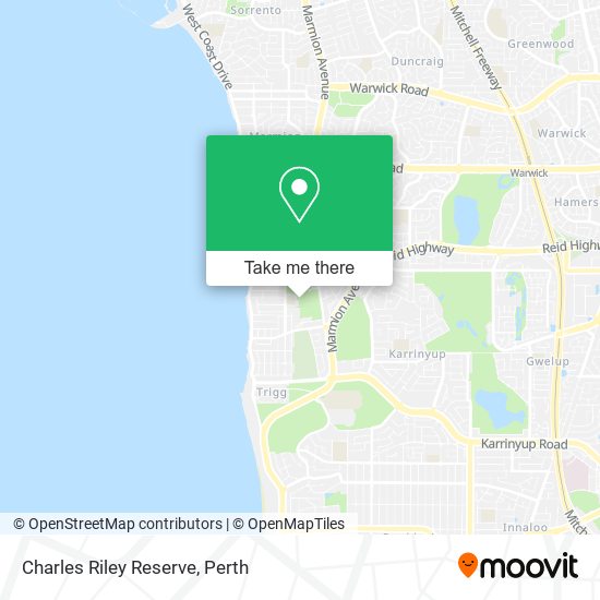 Charles Riley Reserve map