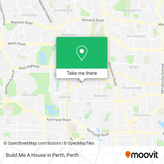 Build Me A House in Perth map