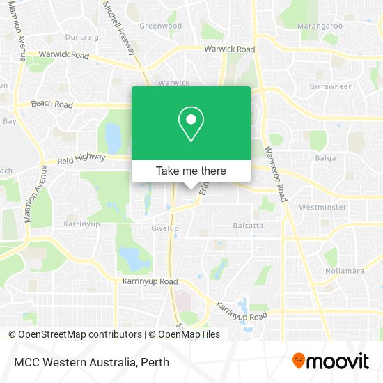 Mapa MCC Western Australia