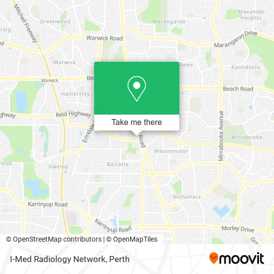I-Med Radiology Network map
