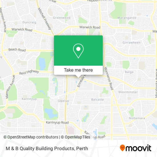 M & B Quality Building Products map