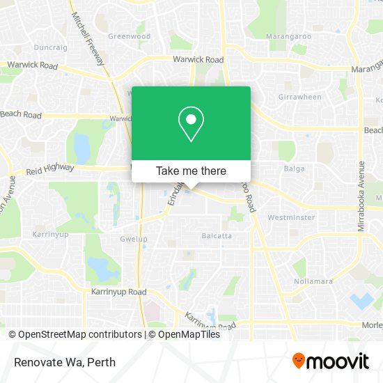 Mapa Renovate Wa