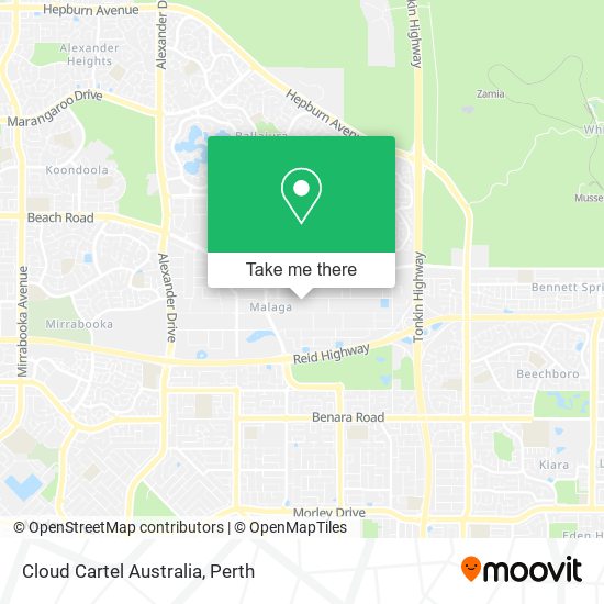 Cloud Cartel Australia map