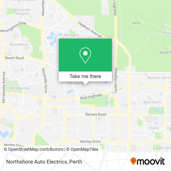 Mapa Northshore Auto Electrics