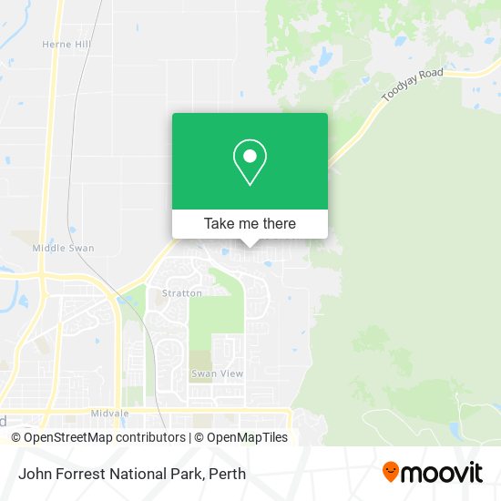 John Forrest National Park map