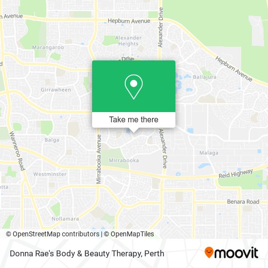 Donna Rae's Body & Beauty Therapy map
