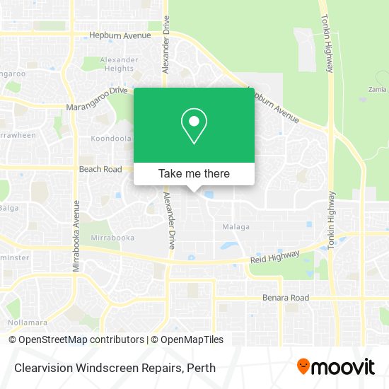 Clearvision Windscreen Repairs map