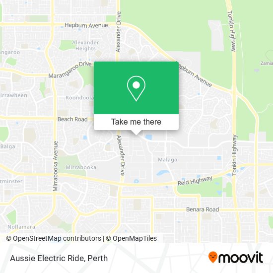 Aussie Electric Ride map