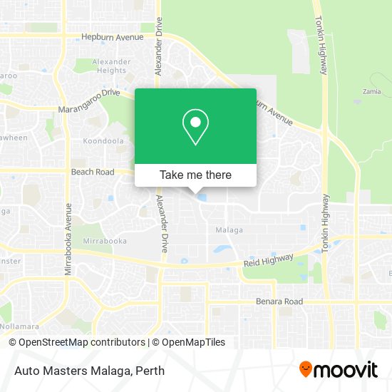 Auto Masters Malaga map