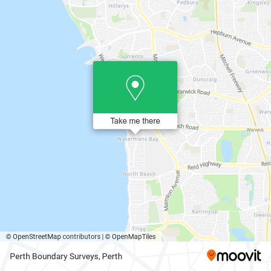 Perth Boundary Surveys map