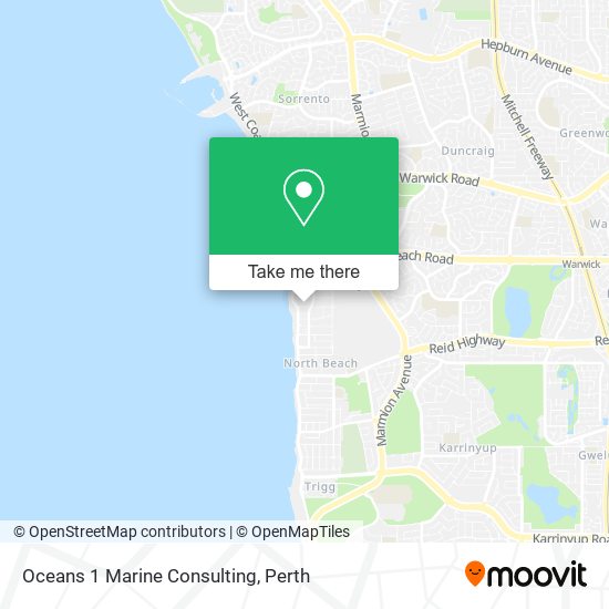 Oceans 1 Marine Consulting map