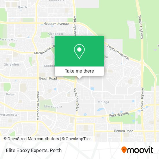 Elite Epoxy Experts map