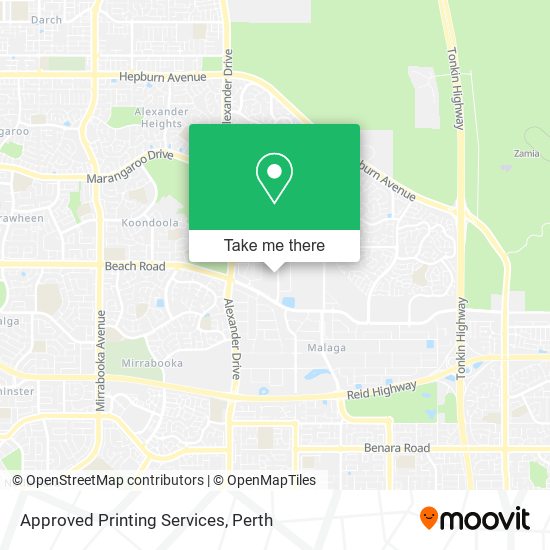 Approved Printing Services map