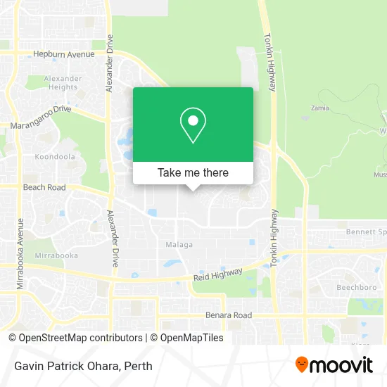 Mapa Gavin Patrick Ohara