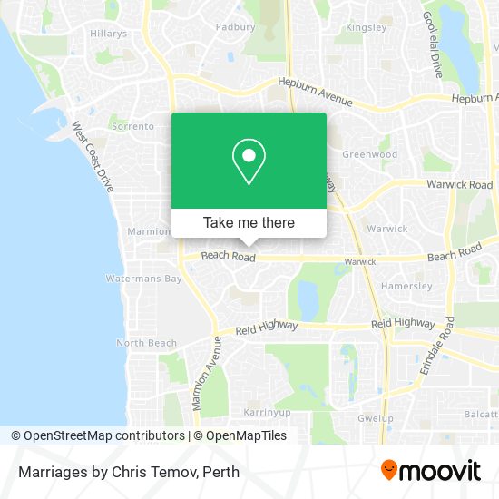 Marriages by Chris Temov map