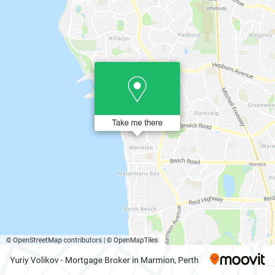 Mapa Yuriy Volikov - Mortgage Broker in Marmion