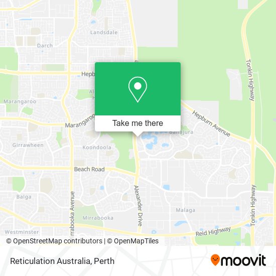 Reticulation Australia map