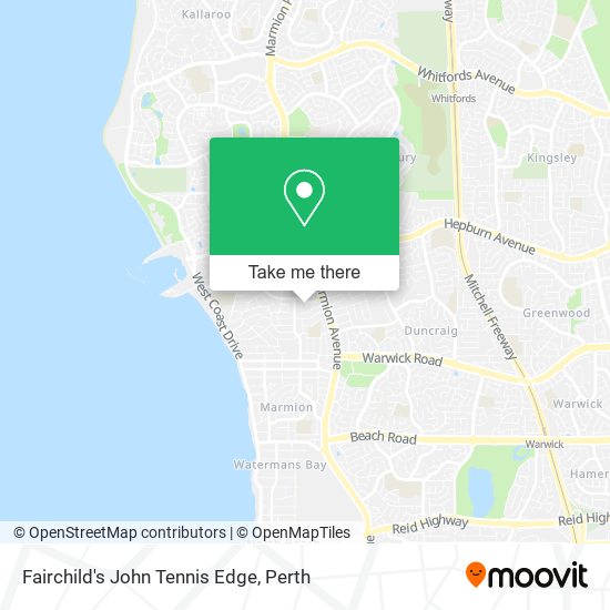 Fairchild's John Tennis Edge map