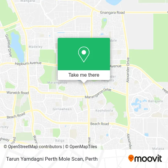 Mapa Tarun Yamdagni Perth Mole Scan
